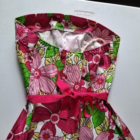 D.B.Y Vintage Pink Floral Dress - Picture 5 of 7